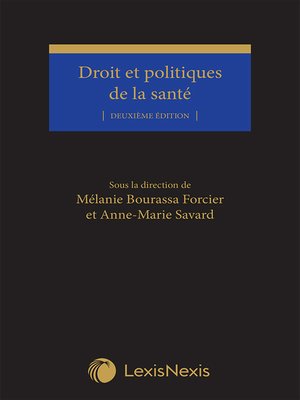 cover image of Droit et politiques de la santé